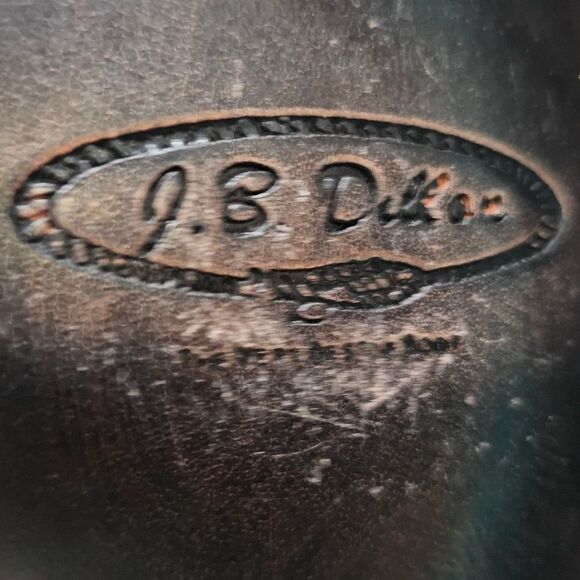 J.B. Dillon NWT Goat Leather Western Cowboy Rodeo Boots Sz 9B Distressed Brown - Picture 10 of 16